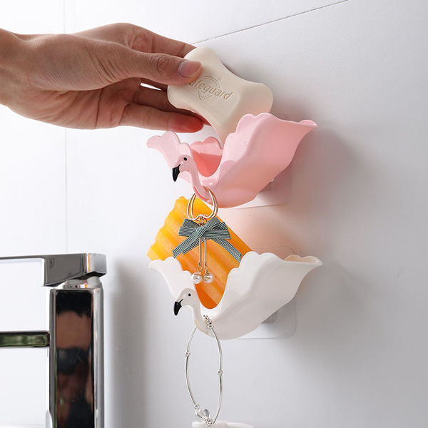 Flamingo soap holder