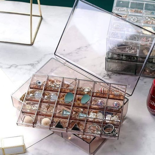 2 Layer Acrylic Jewelry Storage Box