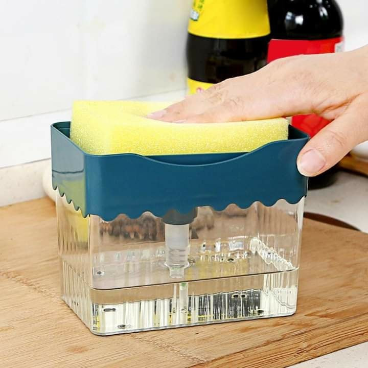 2-in-1 Sponge Rack Soap Dispenser