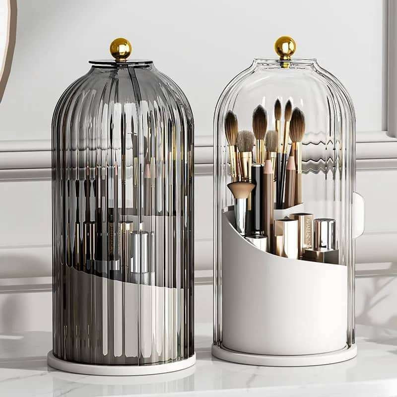 360° Rotating Luxury Makeup Brushes Holder